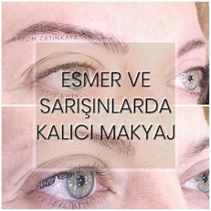 Esmer ve Sarışın Kadınlarda Kalıcı Makyaj